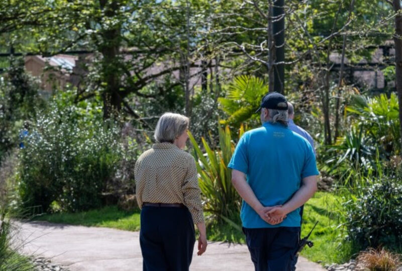 Sam with Chester Zoo ranger