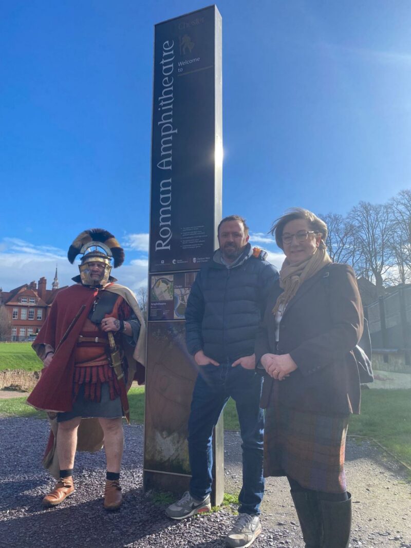 Roman Guide; Dean Paton founder of Big Heritage; Samantha Dixon MP